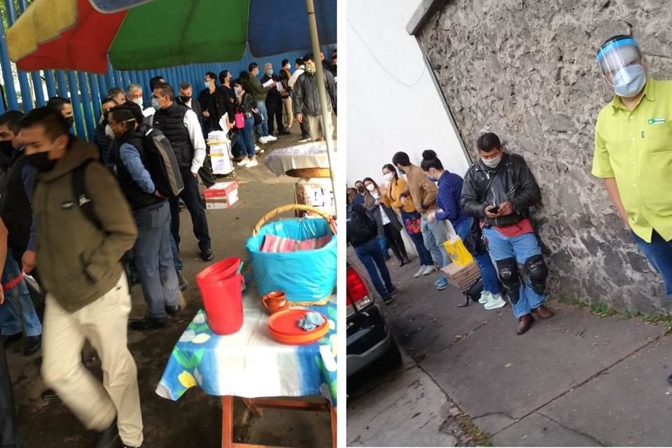 Sin sana distancia y con largas filas reiniciaron las actividades en el Instituto Mexicano de la Propiedad Intelectual (IMPI).