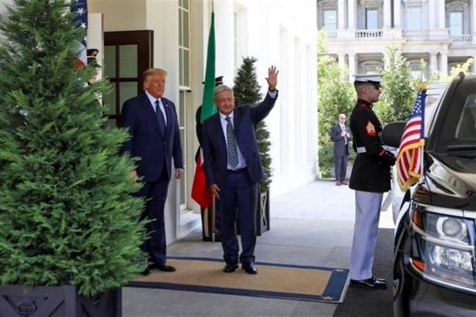 Después, fue recibido por Trump en el Ala Oeste de la Casa Blanca.