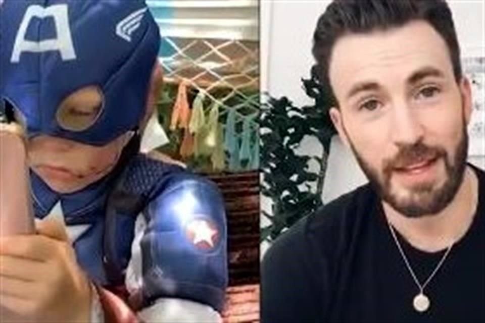 Chris Evans envío un tierno mensaje a Bridger Walker por defender a su hermana pequeña de ser atacada por un perro.