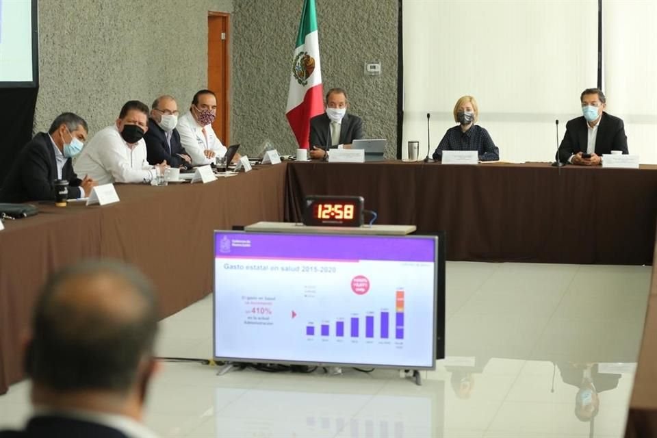 Al rendir un informe sobre el gasto realizado en la pandemia, el Tesorero estatal, Carlos Garza, dijo que no se había tenido nada fuera de lo presupuestado.