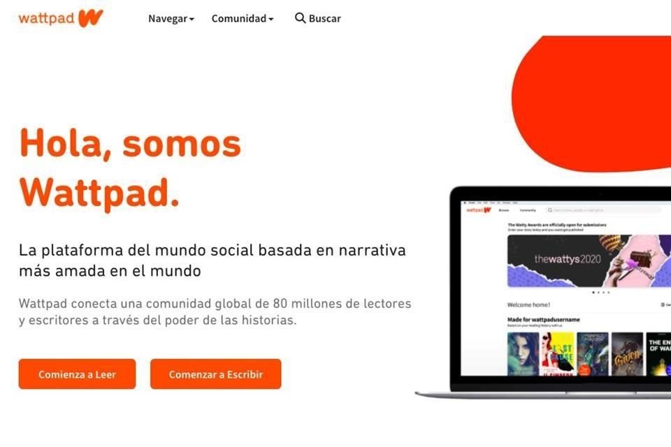 Wattpad es una plataforma disponible para dispositivos móviles y computadoras de escritorio, es una especie de red social especializada en el intercambio y publicación de textos literarios.