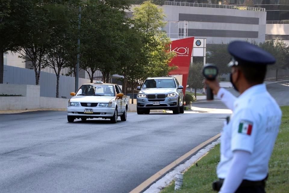 Un operativo se instaló cerca del Parque Rufino Tamayo.