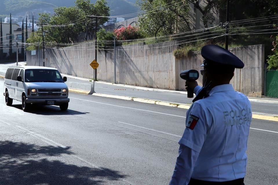 Un operativo se instaló cerca del Parque Rufino Tamayo.