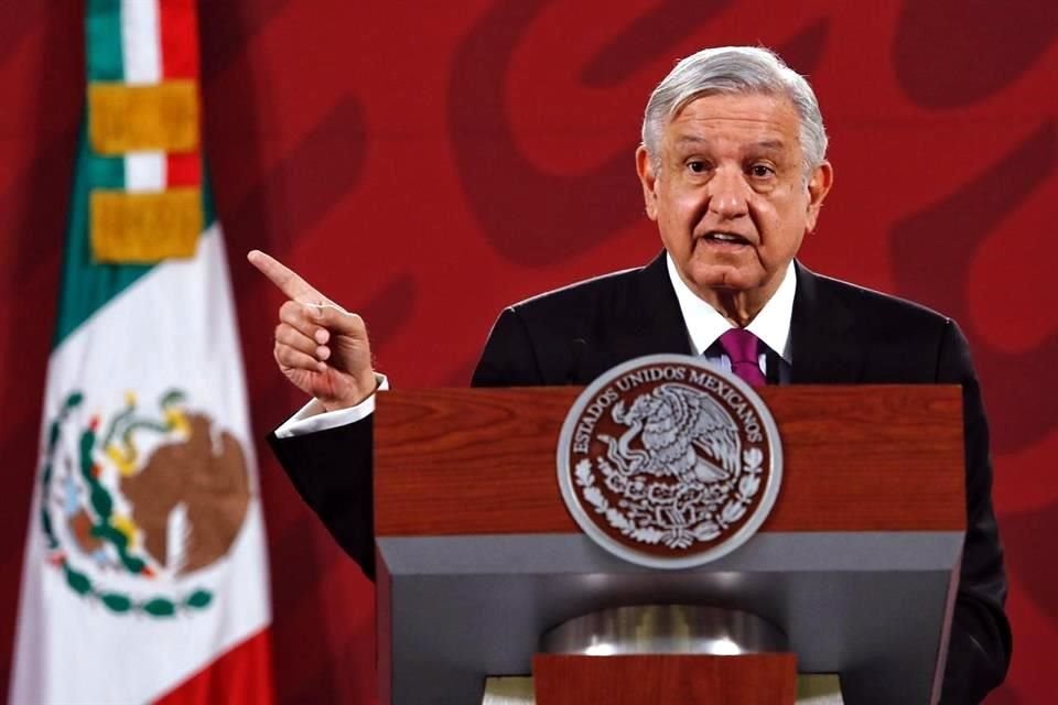 López Obrador en su conferencia mañanera de este miércoles.