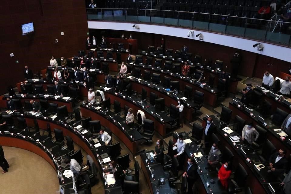 Aspectos del periodo extraordinario en el Senado.