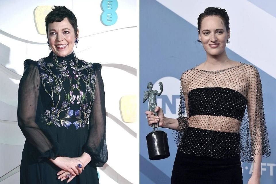 Olivia Colman (IZQ.) y Phoebe Waller-Bridge crearon un fondo apoyado por varios artistas británicos para apoyar a los trabajadores del teatro inglés con subvenciones.