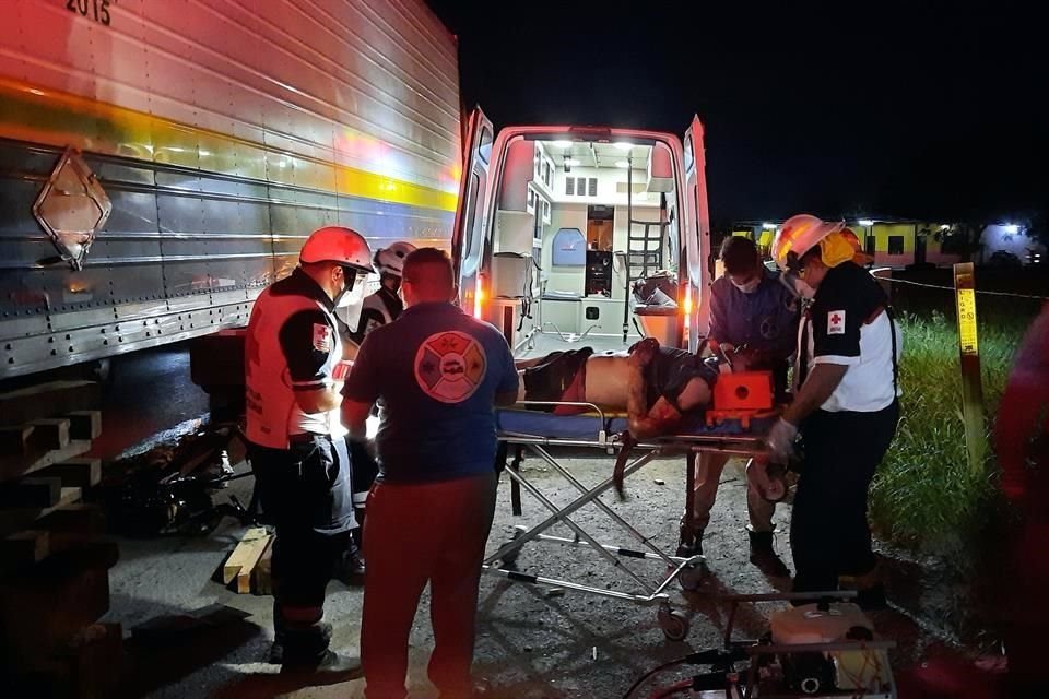 Tras el rescate, el herido fue trasladado muy grave al Hospital Universitario.