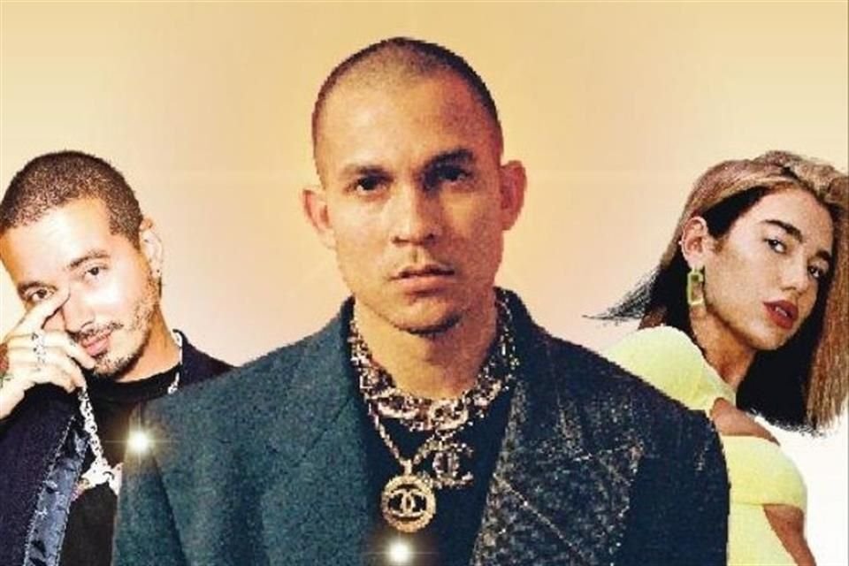 Con J. Balvin (izq.) participa en el éxito del momento, 'Agua', mientras que con Dua Lipa (der.) lo hace con 'Un Día (One Day)'.