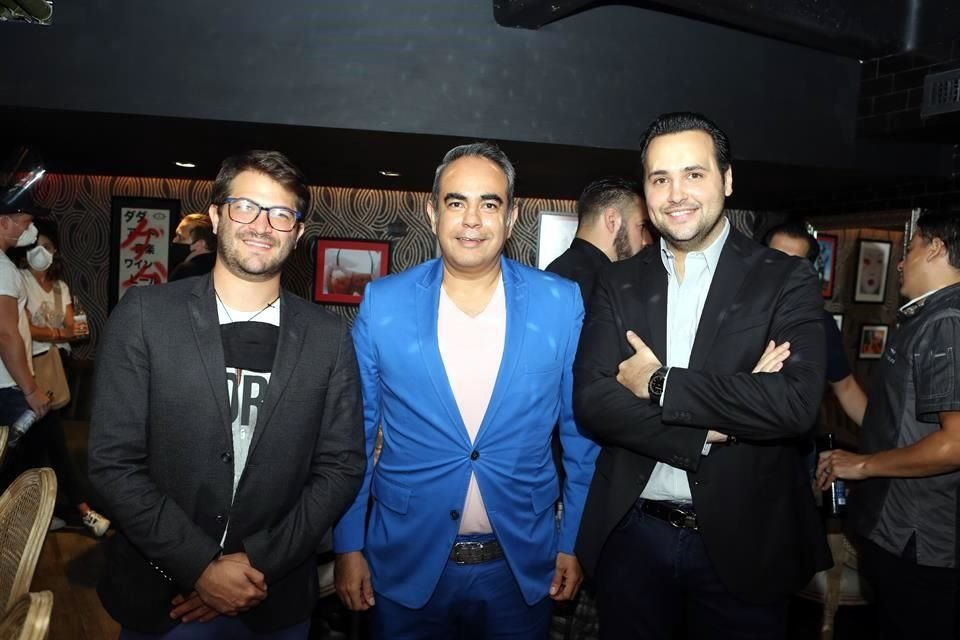 Alan Wapinski, Misael Urzúa y Carlos Longoria