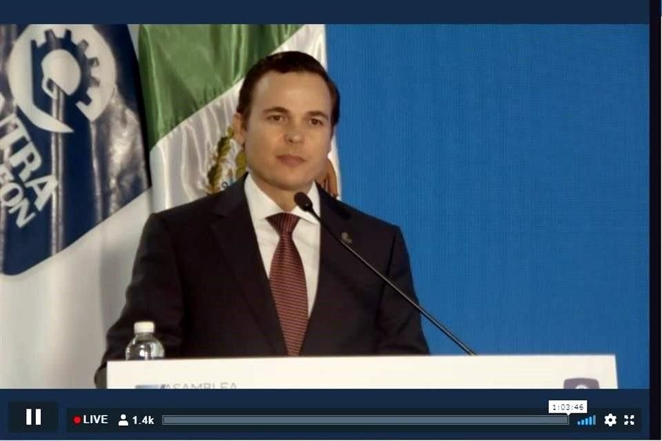 Adrián Sada Cueva, presidente de la Caintra de Nuevo León.