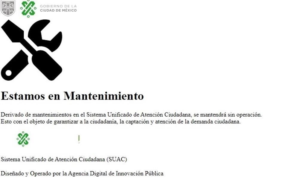 A pesar de que el Gobierno anunció la reactivación del SUAC el 25 de agosto, éste aún permanece inactivo.