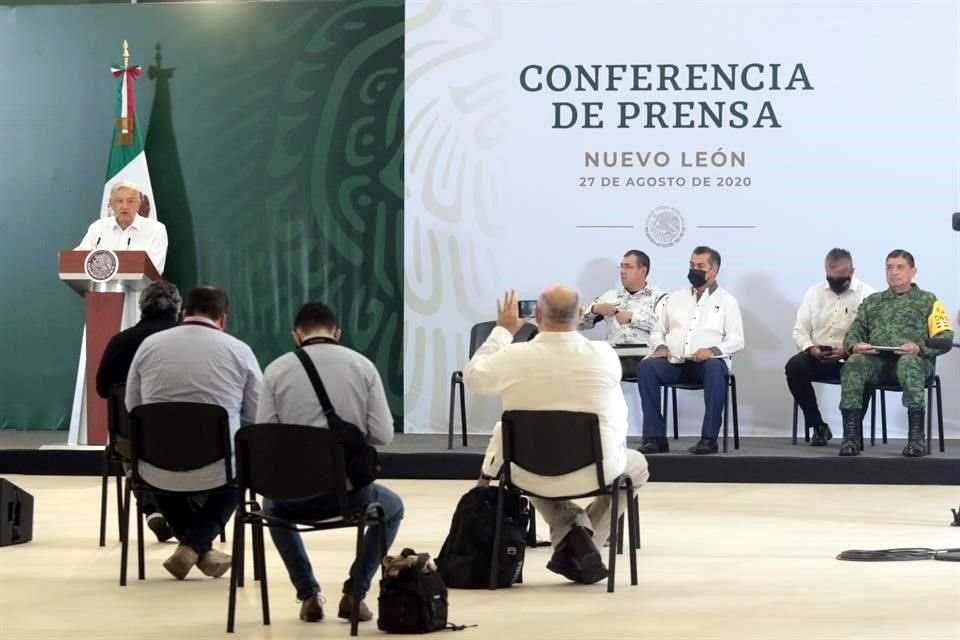 El Mandatario encabezó a las 6:00 horas la reunión diaria del Gabinete se Seguridad.