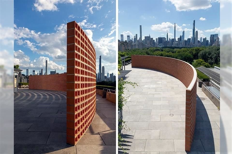 El Roof Garden del Museo Metropolitano de Nueva York muestra la obra 'Lattice Detour', de Héctor Zamora.