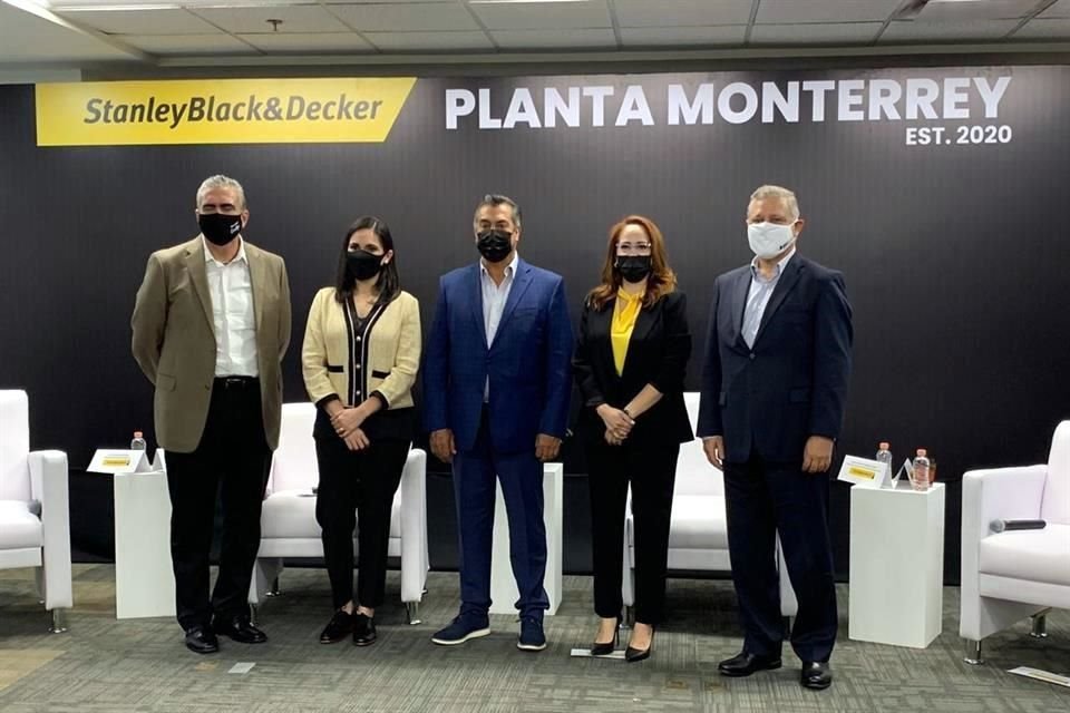 Autoridades estatales y municipales anunciaron la llegada de la planta de Black & Decker a Apodaca.