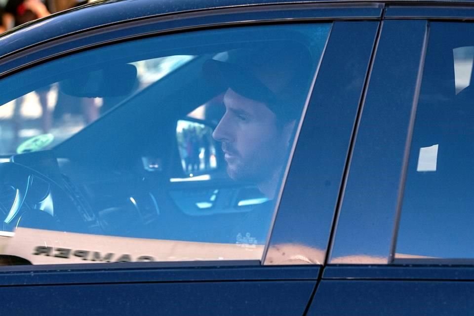 El argentino fue de los primeros en llegar al entrenamiento.