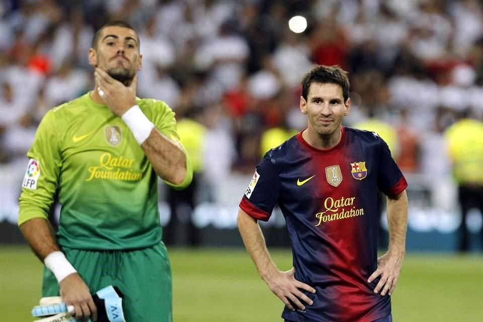 El portero y Messi lo ganaron todo en el Barcelona.