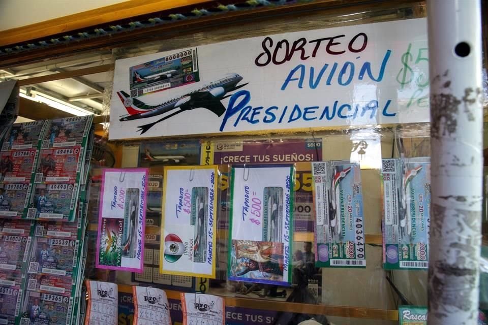 La rifa del avión presidencial es el 15 de septiembre.