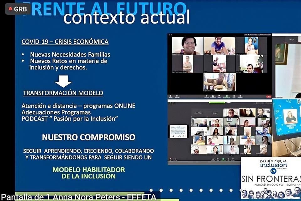 Effeta celebró sus 45 años con una reunión por Zoom.