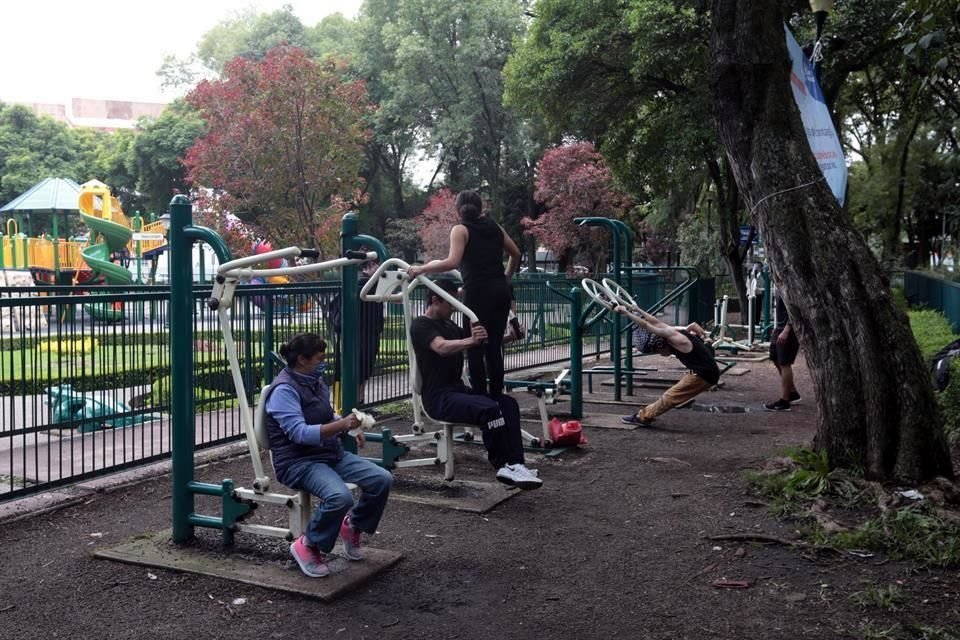 El parque es una opción para entrenar, aunque se deben tener medidas sanitarias.
