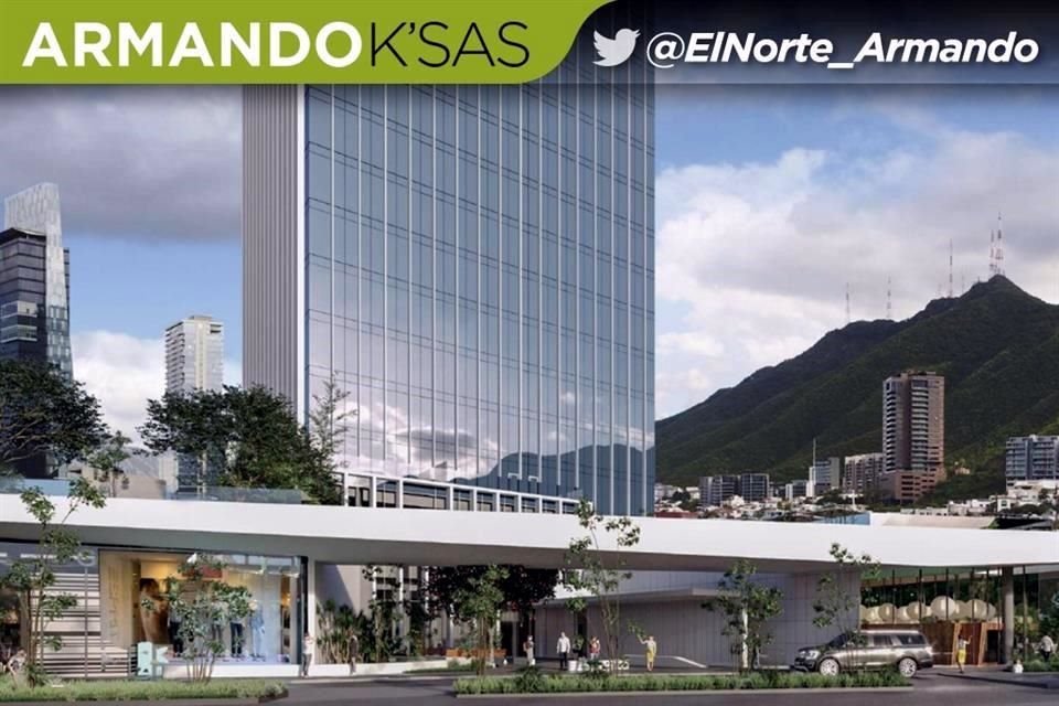 Junto al Parque Rufino Tamayo, en Valle Oriente, se levantará una torre con 32 niveles de vivienda y 190 departamentos.