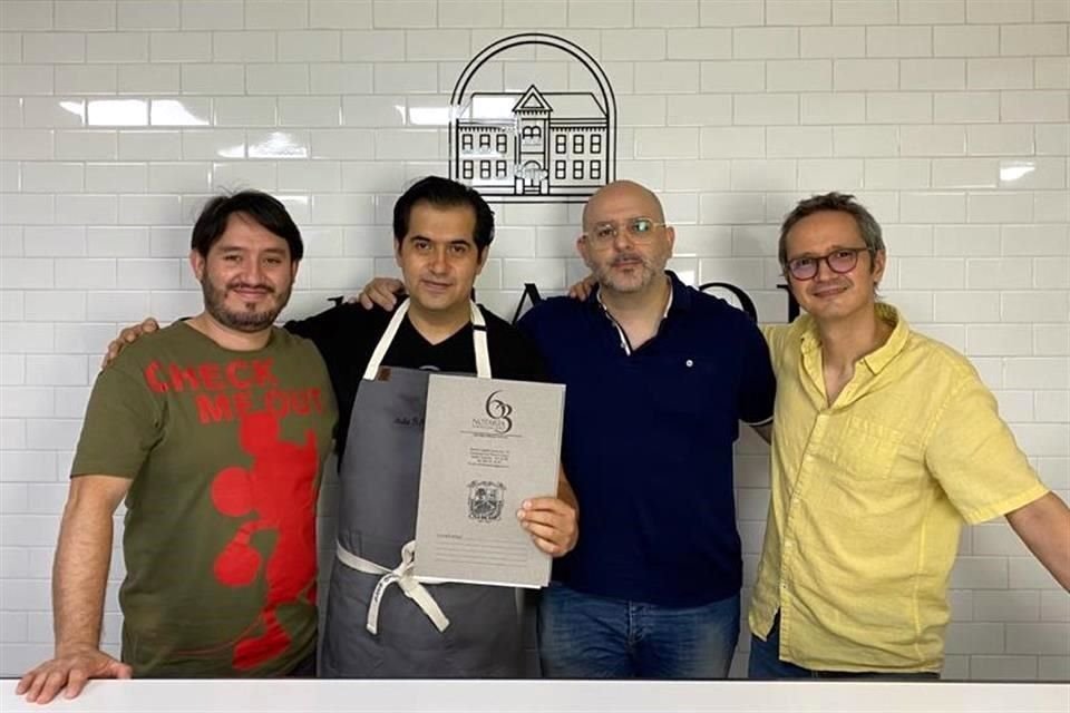 De izquierda a derecha: Kenny Kuri, Irving Quiroz, Carlos Ramírez y Bernardo Flores, fundadores de Comepan.