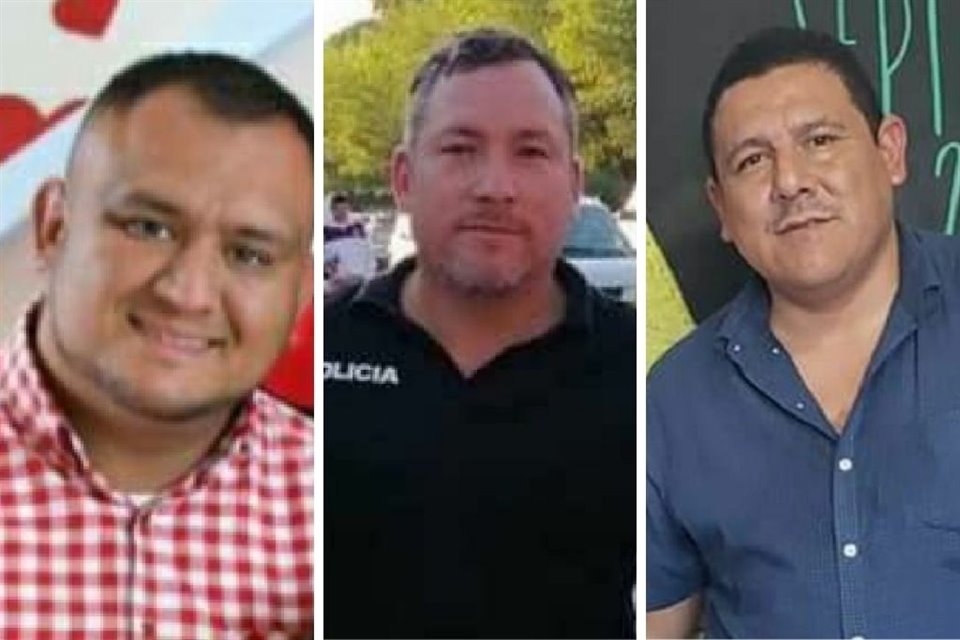 Rubén Tamez Monjaraz, Luis Alonso Pérez Gauna y Rogelio Rodríguez Álvarez.