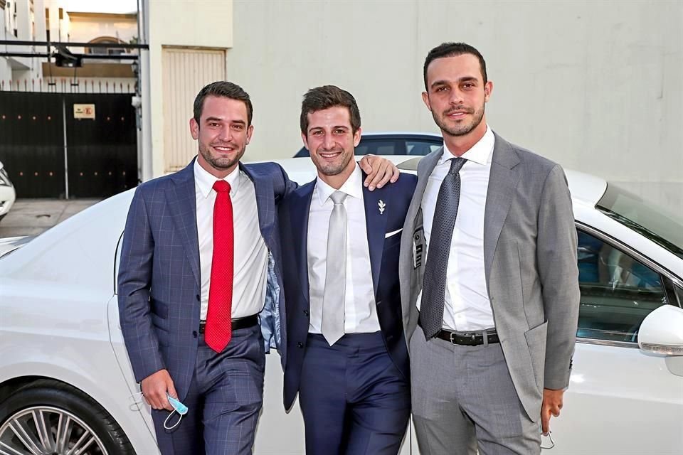 Rodolfo Camarillo,  Carlos Fernández y Sergio Gutiérrez