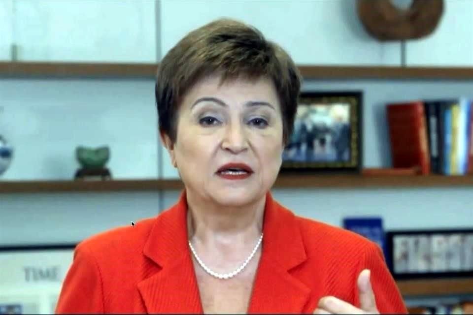 'Esperamos que la producción mundial se mantenga muy por debajo de nuestras proyecciones previas a la pandemia en el mediano plazo, señaló Georgieva.