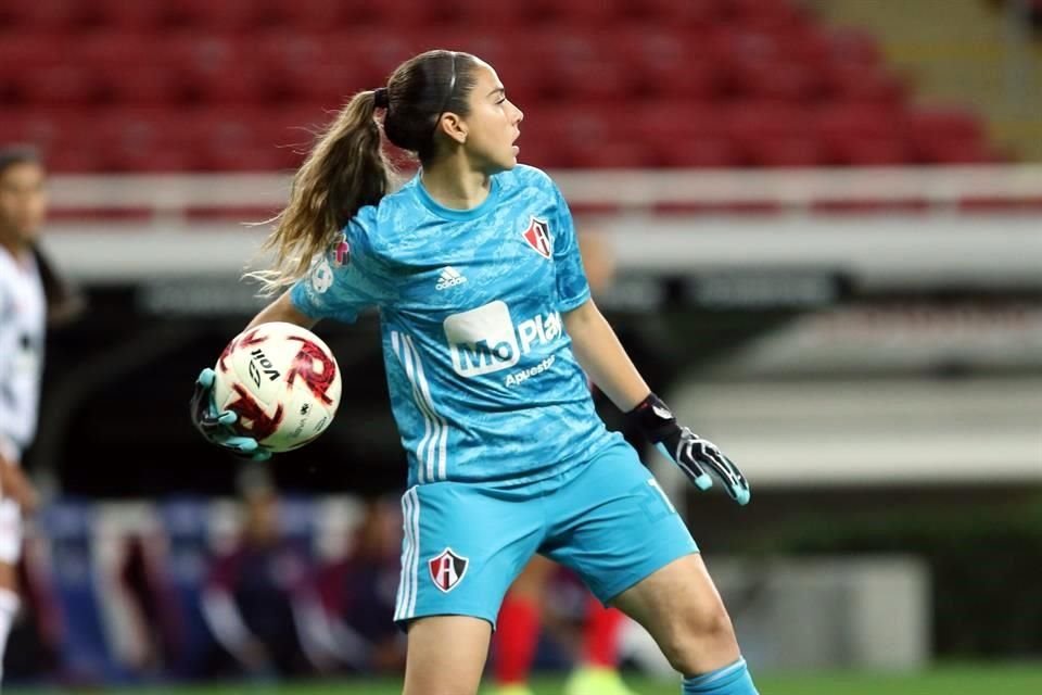 La portera de Atlas femenil, Ana Gabriela Paz.
