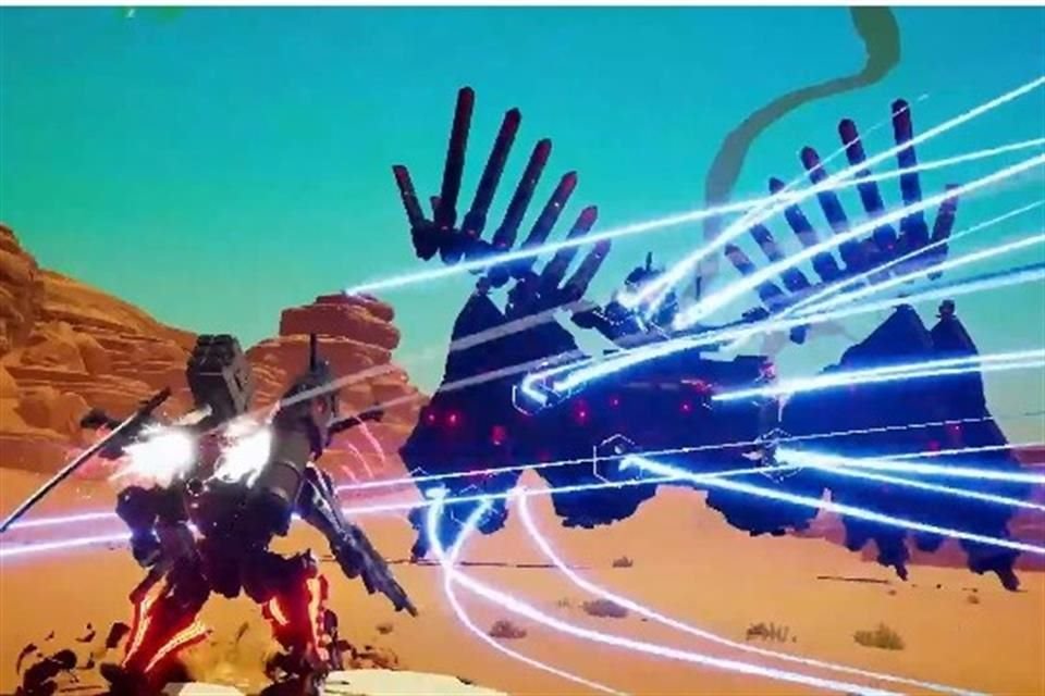 Daemon X Machina es otro de los títulos que llegará a Switch, que consiste en peleas de robots gigantes a gran velocidad. Disponible en 2019.