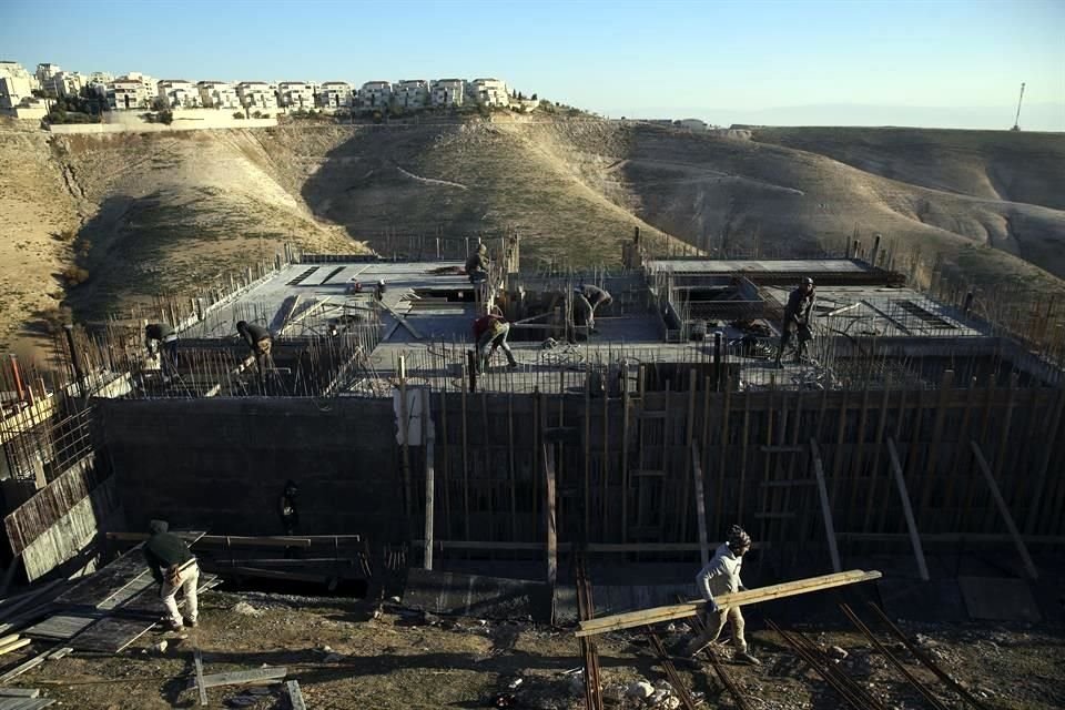 Foto de 2017 de un asentamiento israelí en construcción, cerca de Jerusalém.