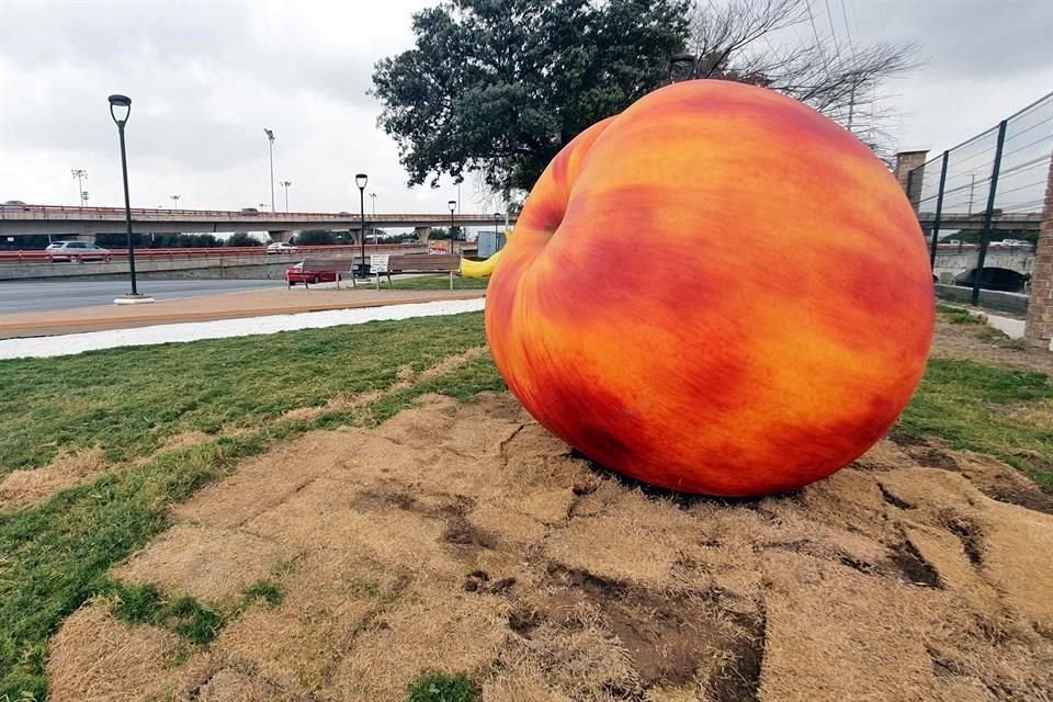 Diez megafrutas fueron  colocadas en un Parque de Fidel Velázquez y Barragán en San Nicolás.