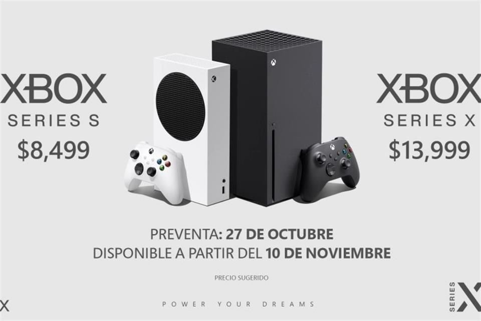 Podrás apartar la nueva generación de consolas de Microsoft a partir del 27 de octubre.