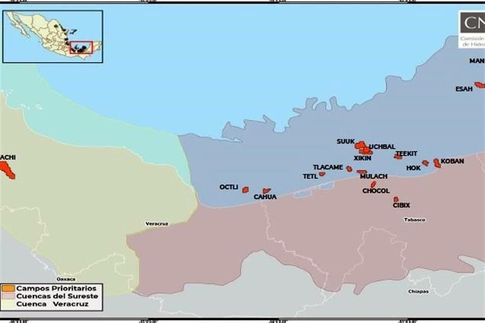 De acuerdo con CNH, Pemex registra un retraso de 55 por ciento en el avance general de sus 17 campos prioritarios.