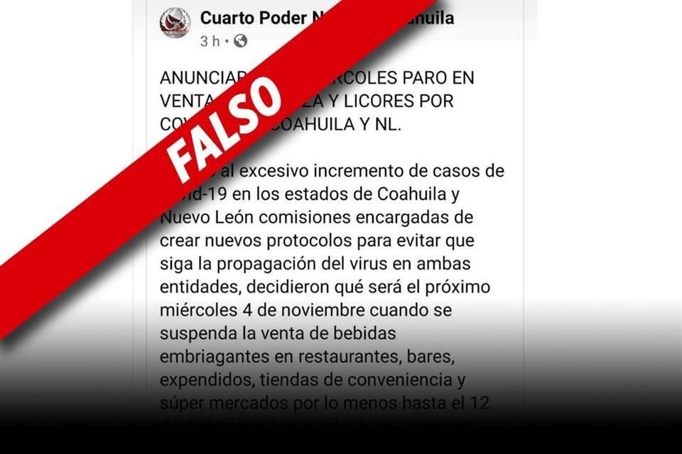 El Gobierno de Nuevo León desmintió los rumores.