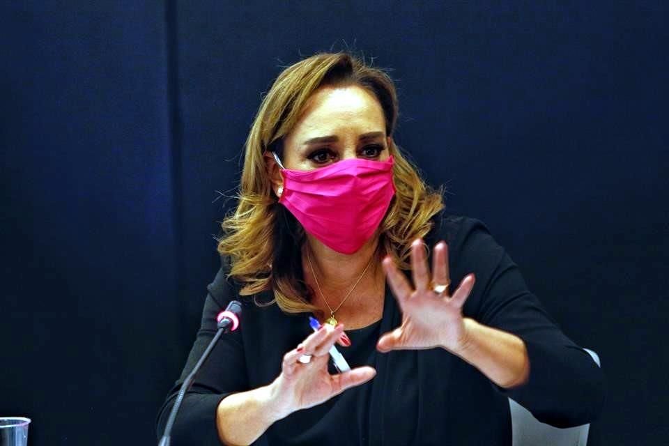 La senadora priista Claudia Ruiz Massieu.