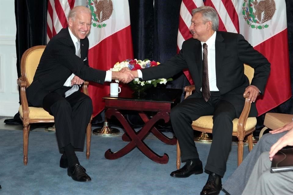 En 2012, López Obrador se reunió con el entonces Vicepresidente Joe Biden.