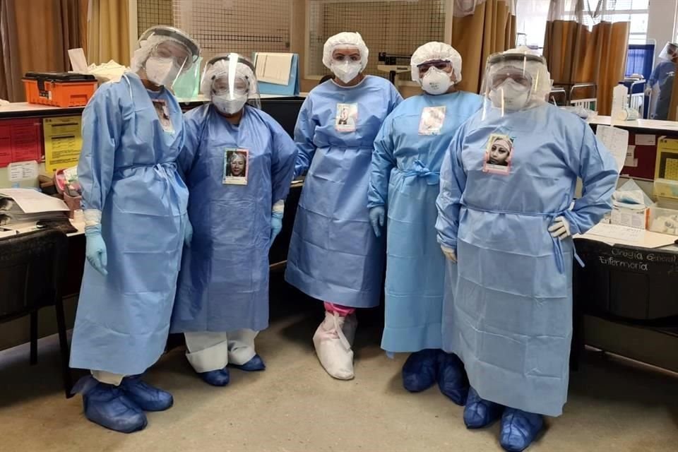Confianza e Impulso Ciudadano donó las fotografías al personal médico de la CDMX.