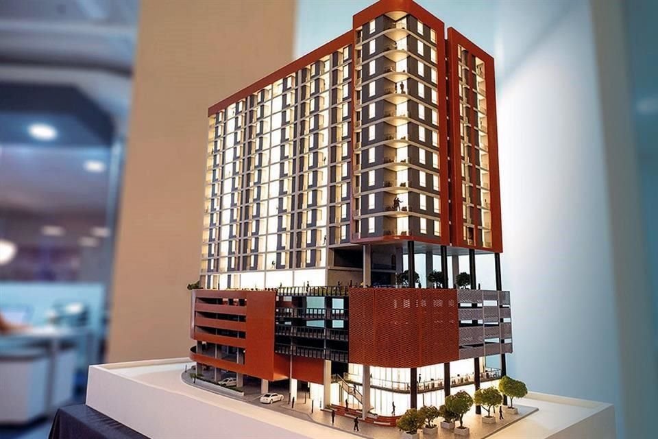 La construcción tendrá 17 niveles, 15 de ellos compuestos por 151 departamentos.
