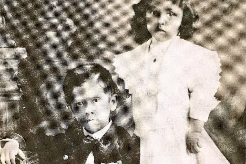 Virgilio Garza y su prima, 1910 Alfonso Lagrange / Colección Virgilio Garza Jr.