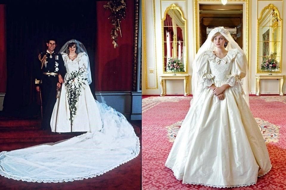 Diana encantó al mundo con un diseño monumental de David y Elizabeth Emanuel.