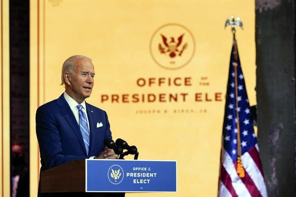 Joe Biden, Presidente electo de Estados Unidos.