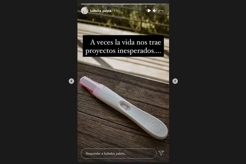 Paleta sorprendió en redes al publicar esta imagen en sus historias de Instagram, aunque no indicó si se trataba de una prueba real o de alguien allegado a ella.