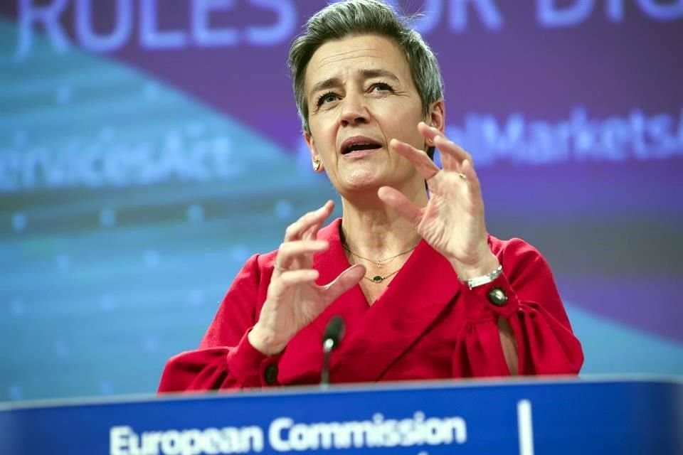 Margrethe Vestager, comisionada antimonopolio de la UE.