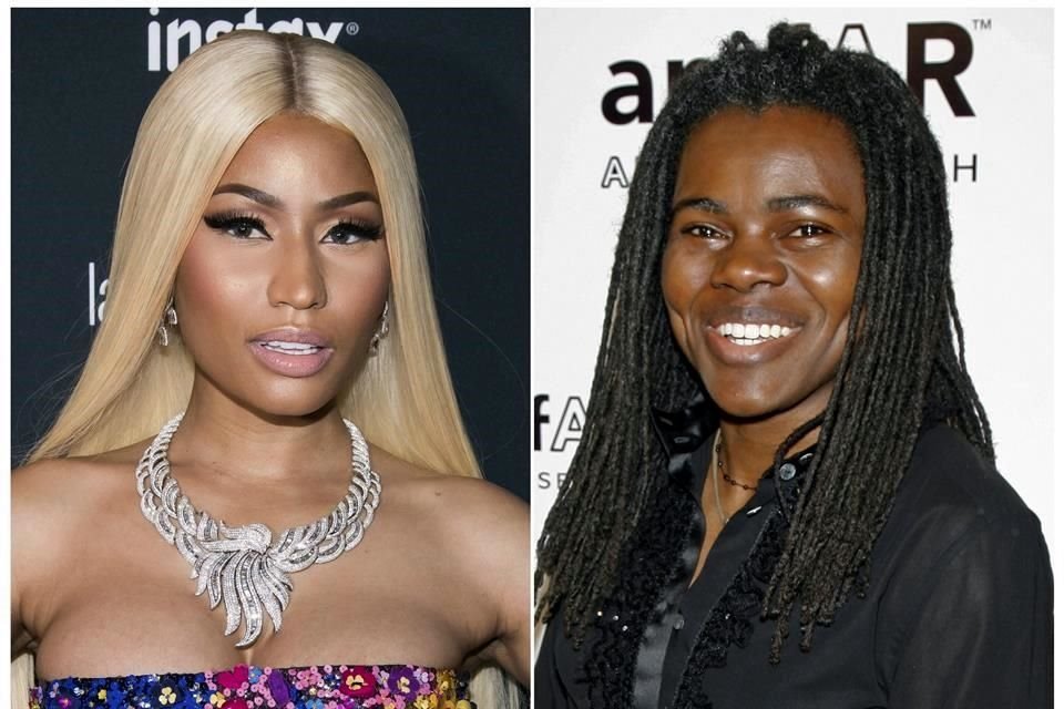 Nicki Minaj (izq.) tendrá que pagar 450 mil dólares a la cantante Tracy Chapman (der.) para evitar ir a juicio por el uso ilegal de fragmentos del tema 'Baby Can I Hold You' en su canción, 'Sorry'.