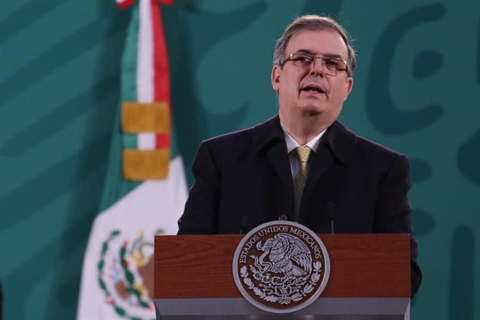 Canciller Marcelo Ebrard.