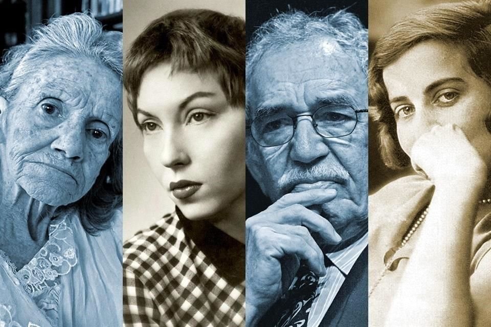 Elena Garro (izq. a der.), Clarice Lispector, Gabriel García Márquez y Silvina Ocampo.