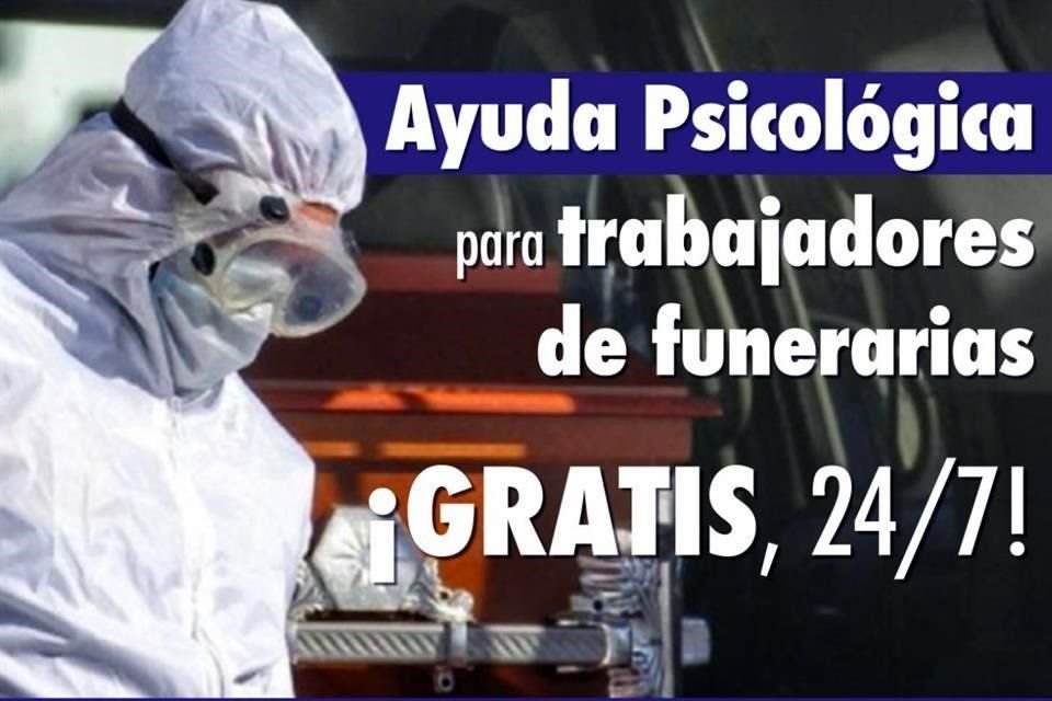 Debido a ello, el Consejo y empresas funerarias iniciaron una campaña para ofrecer apoyo psicológico gratuito a los trabajadores.