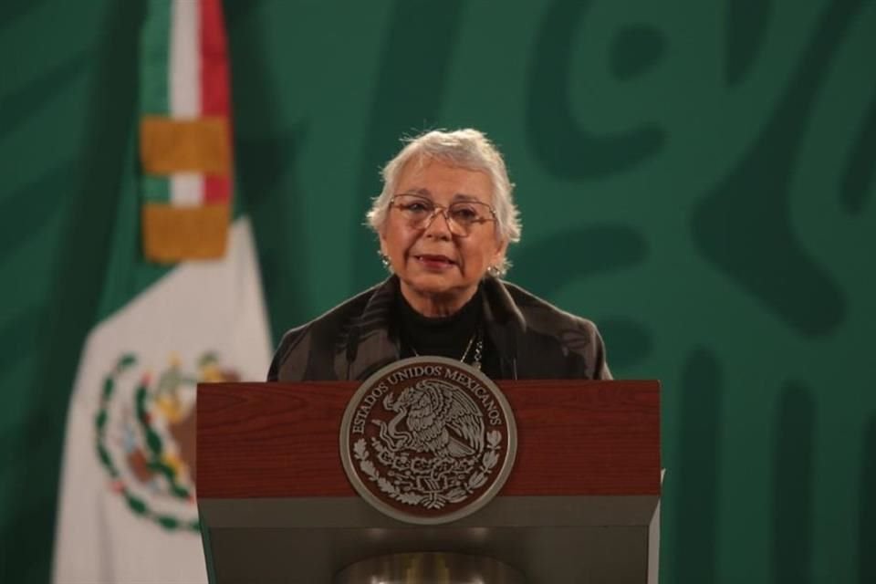 Olga Sánchez Cordero, titular de la Segob.