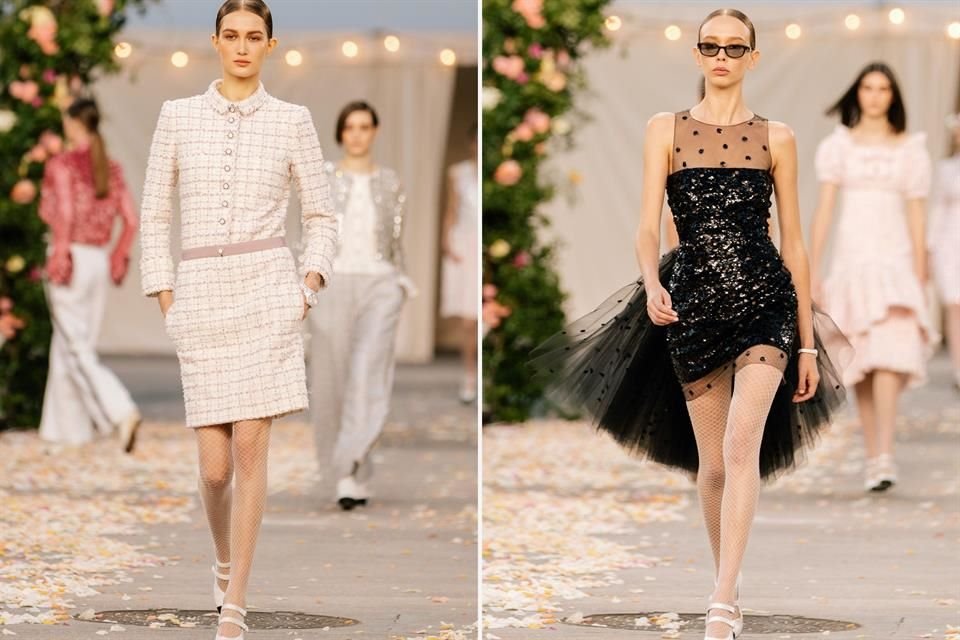 La firma Chanel apostó por vestidos rectos de corte juvenil y colores pastel para su colección de Alta Costura Primavera-Verano 2021.